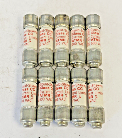GOULD SHAWMUT - *BOX OF 10* - ATMR 1/4 - 600 VAC, CURRENT-LIMITING FUSE CLASS CC