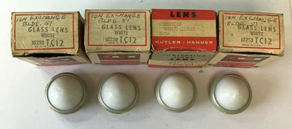 CUTLER HAMMER 10250TC12 WHITE LENS ***LOTOF4***