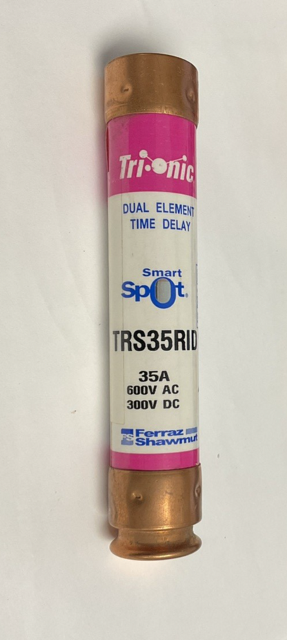 FERRAZ SHAWMUT TRS35RID SMART SPOT FUSE 600VAC 300VDC 35A ***LOTOF3***
