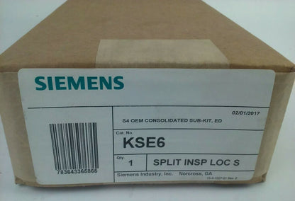 SIEMENS KSE6 S4 OEM CONSILIDATED SUB KIT, ED SPLIT INSP LOC S