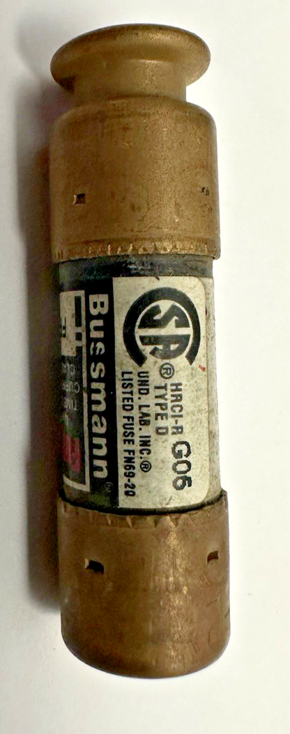 BUSSMANN FRN-R2 FUSETRON DUAL ELEMENT TIME DELAY FUSE 2A 250V LOT OF 10