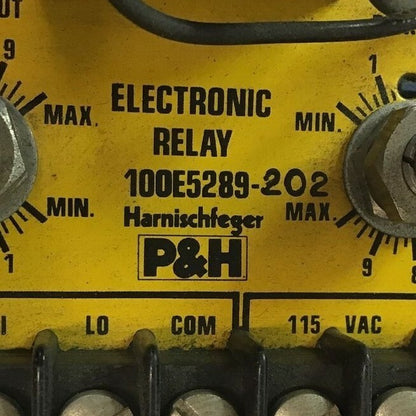 HARNISCHFEGER P&H 100E5289-202 ELECTRONIC RELAY