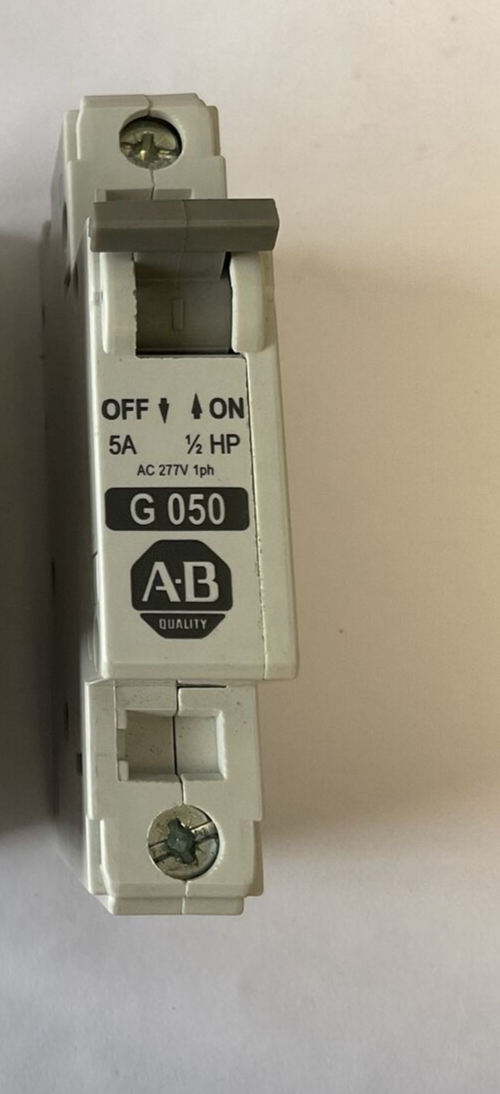 ALLEN BRADLEY 1492-CB1 G 050 CIRCUIT BREAKER 5A 1/2HP 277V 1PH SER.C ***LOTOF3**