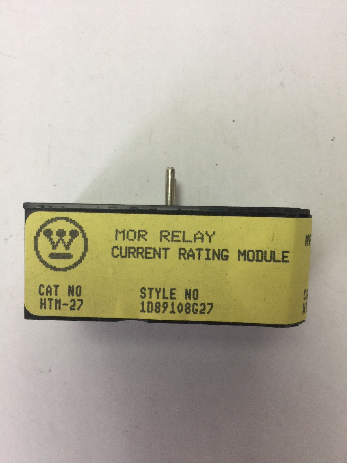 WESTINGHOUSE HTM-27 MOR RELAY CURRENT RATING MODULE MODEL B HEATER MODULE
