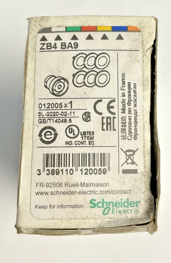 SCHNEIDER ELECTRIC ZB4 BA9 PUSH BUTTON ***LOTOF3***