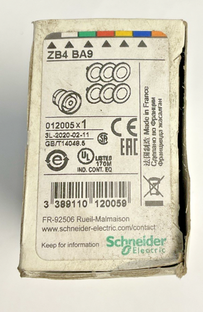 SCHNEIDER ELECTRIC ZB4 BA9 PUSH BUTTON ***LOTOF3***