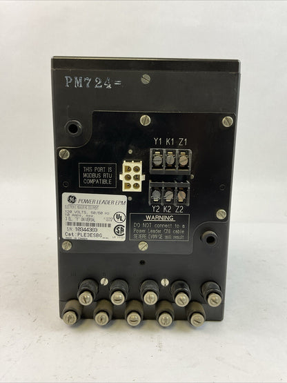 GE GENERAL ELECTRIC PLE3ESBG POWER LEADER EPM 120V 10AMP ELECTRONIC POWER METER