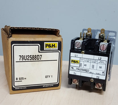 P&H 79U2588D7 160 Amp, 600V AC 3 Pole Contactor SER A