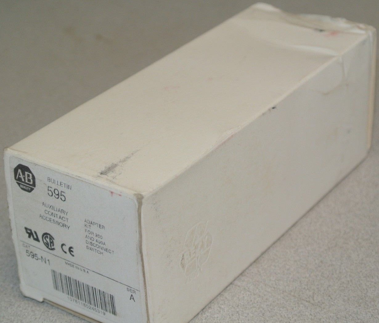 ALLEN-BRADLEY 595-N1 AUXILIARY CONTACT ADAPTER KIT / 200A & 400A DISCONN. SWITCH