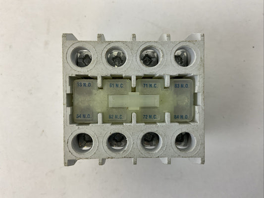 CUTLER HAMMER C320KGT15 SERIES A2 AUXILIARY CONTACT