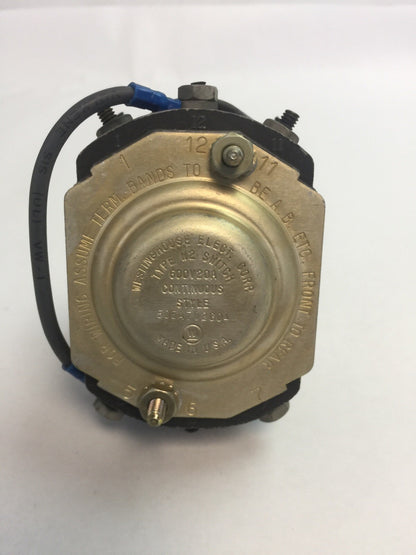 WESTINGHOUSE 505A702G04 TYPE W2 SWITCH 600V 20A ROTARY SWITCH NO HANDLE
