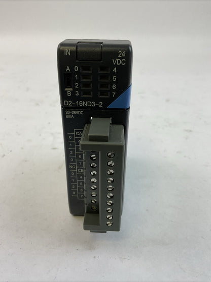 AUTOMATION DIRECT D2-16ND3-2 INPUT MODULE 20-28VDC 8mA