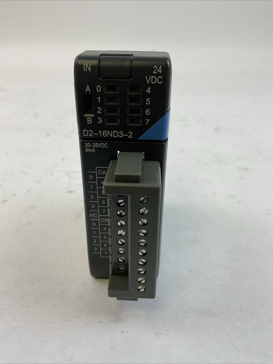 AUTOMATION DIRECT D2-16ND3-2 INPUT MODULE 20-28VDC 8mA