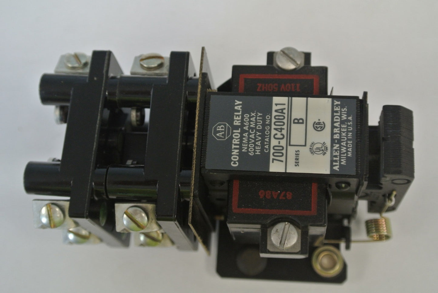 ALLEN-BRADLEY 700-C400A1 TYPE C AC RELAY / 110-120VAC / 4 N.O. / NEW SURPLUS