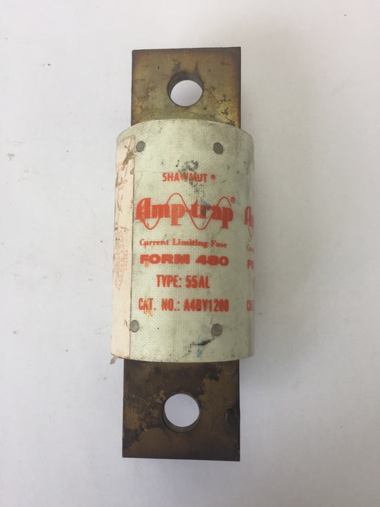 SHAWMUT A4BY1200 AMP-TRAP CURRENT LIMITING FUSE TYPE 55L 1200AMP 600VAC K-DON