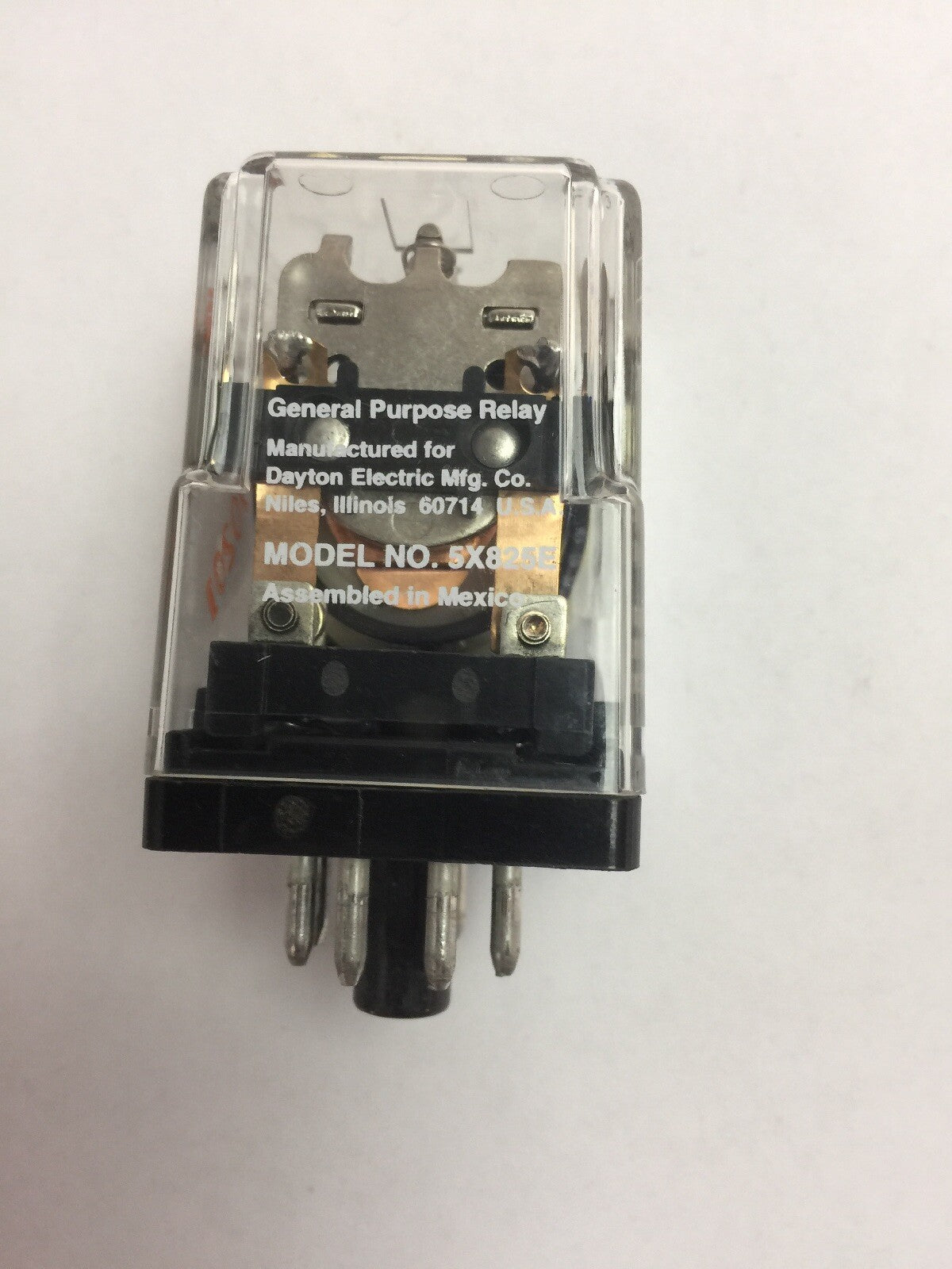 DAYTON 5X825E GENERAL PURPOSE RELAY 12V 50/60HZ 12A 120VAC 10A 250VAC 1/2HP