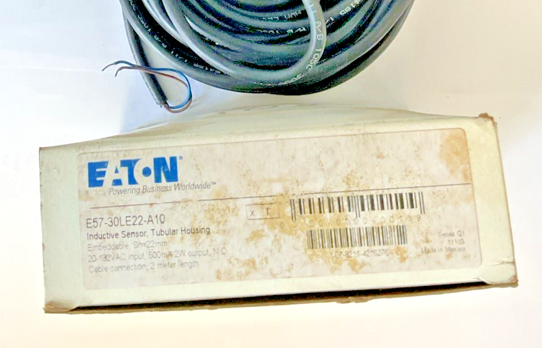 EATON E57-30LE22-A10 INDUCTIVE SENSOR, TUBULAR HOUSING 132VAC 2W 500MA