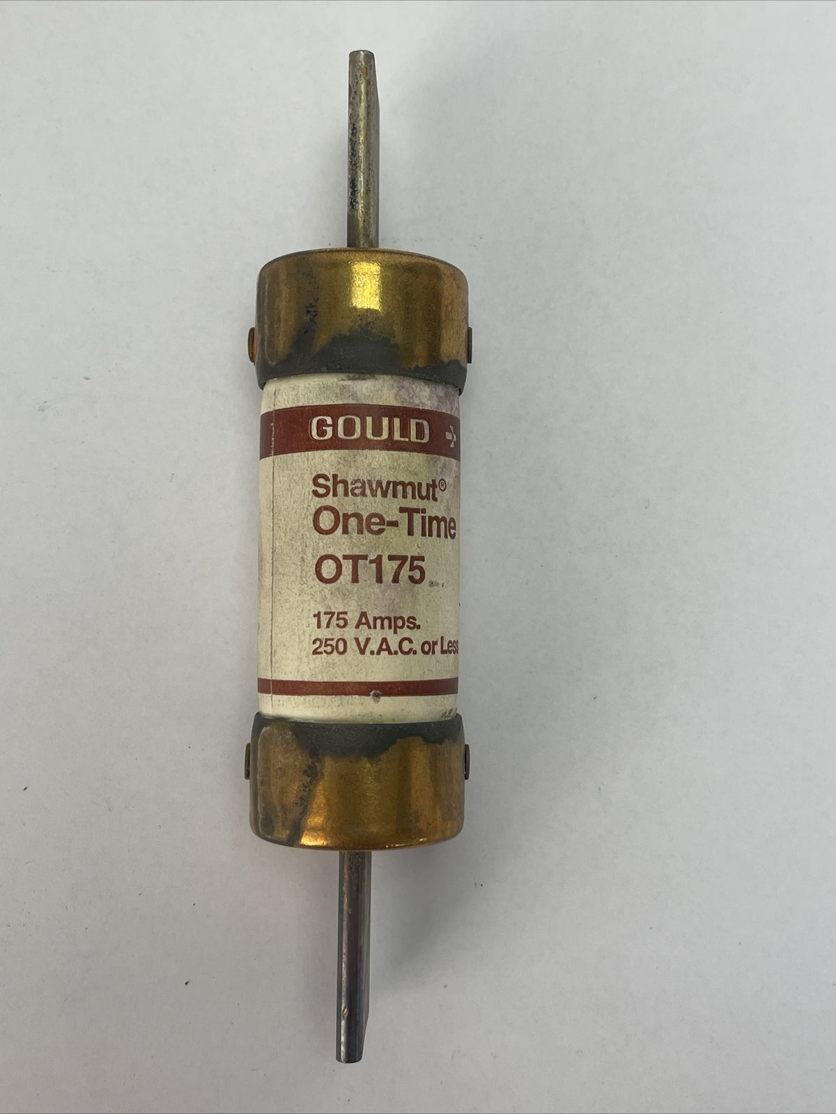GOULD SHAWMUT OT175 ONE-TIME FUSE 175AMPS 250VAC (LOT OF 3)