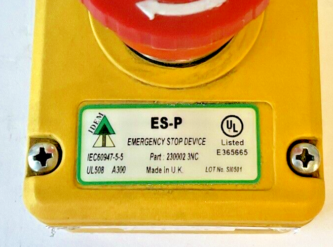IDEM ES-P EMERGENCY STOP DEVICE