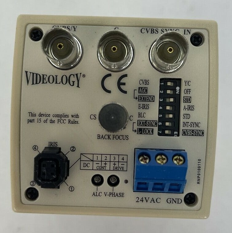 VIDEOLOGY 20A718 SECURITY CAMERA 24VAC 3.5-8mm 1:1.4 1/3"