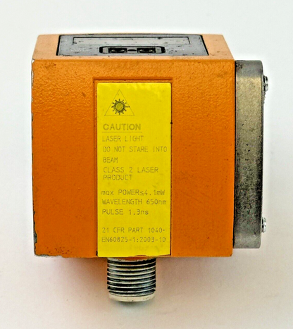 IFM - 01D100 - 01DLF3KG - LASER DISTANCE SENSOR - RANGE: 0.2-10 M, 30VDC, 4 PIN