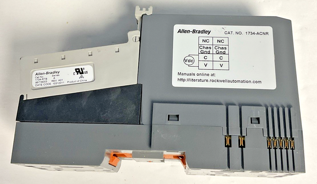 ALLEN BRADLEY 1734-ACNR ADAPTER MODULE SER.A W/1734-RTB 24VDC