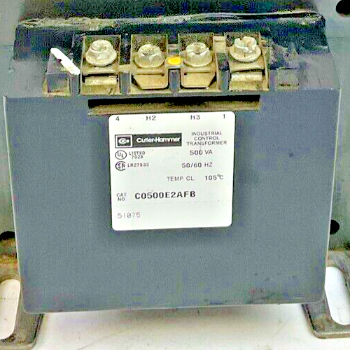 CUTLER HAMMER C0500E2AFB TRANSFORMER 500VA 50/60HZ