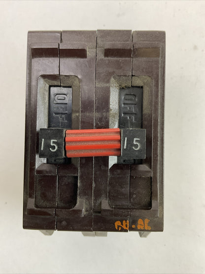 WADSWORTH A215 CIRCUIT BREAKER 15AMP 120/240VAC 2POLE