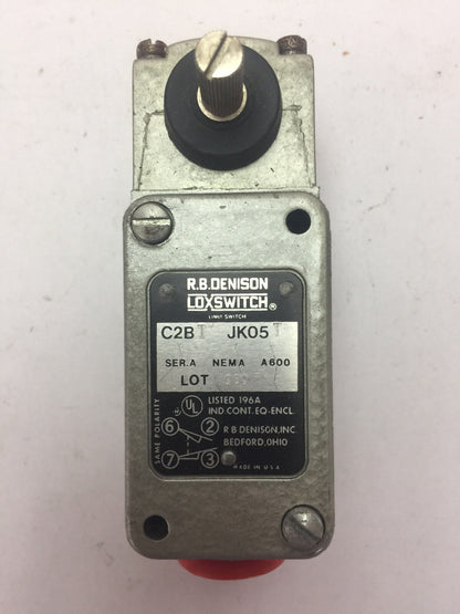 GOULD C2BT JK05T LIMIT SWITCH NEMA A600 R.B. DENISON LOXSWITCH