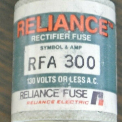 BOX of 10 / RELIANCE RFA300 RECTIFIER FUSE / 300A / 130V / NEW SURPLUS