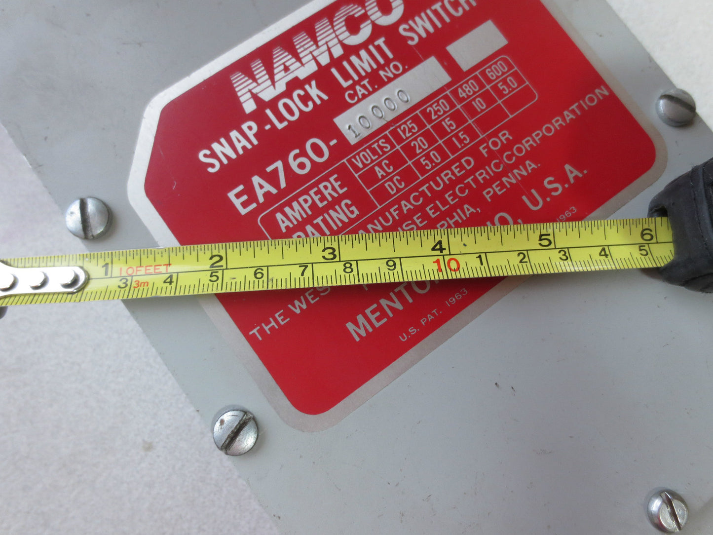 NAMCO EA760-10000 SNAP-LOCK LIMIT SWITCH - NEW SURPLUS