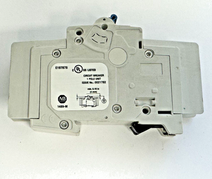 ALLEN-BRADLEY - 1489-M1D070 SER. D - MINIATURE CIRCUIT BREAKER - 1 P, 7A, 277 V