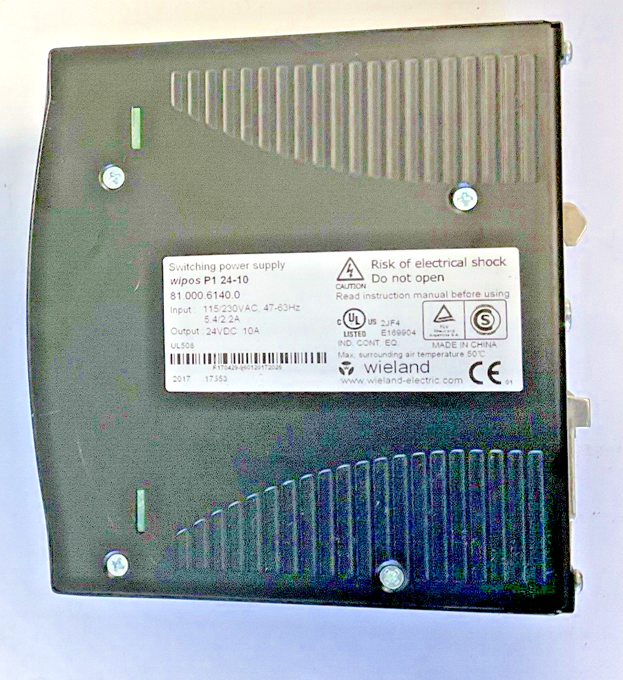 WIELAND WIPOS P1 24-10 POWER SUPPLY 24V 10A
