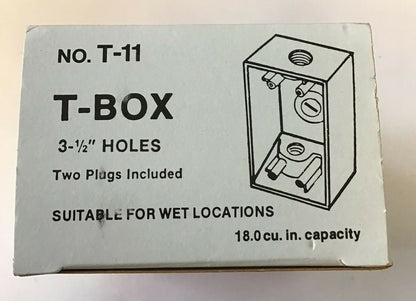AMERICAN ELECTRIC T-11 PERFECT LINE T-BOX W/ COVER ***LOTOF2***