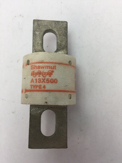 GOULD SHAWMUT AMPTRAP A13X500 FUSE 500AMP 130V TYPE 4