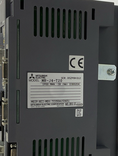 MITSUBISHI MR-J4-200B4-RJ020 AC SERVO 2KW 480V 5.1A/ MR-J4-T20 MR-BAT6V1SET