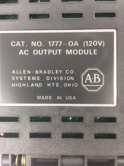 ALLEN BRADLEY 1777-OA AC OUTPUT MODULE 120V