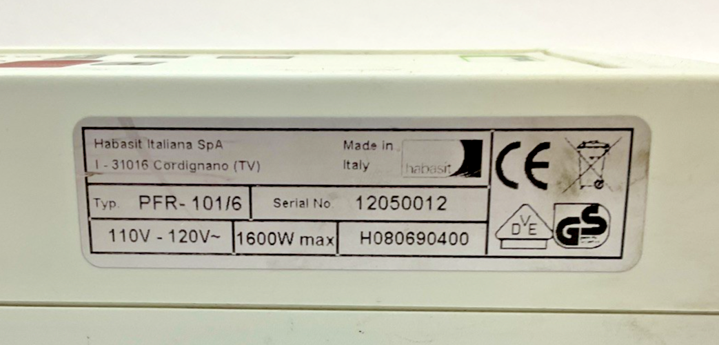 HABISTAT PFR-101 HOT PRESS CONTROLLER 110-120VAC 1600W PFR101/6