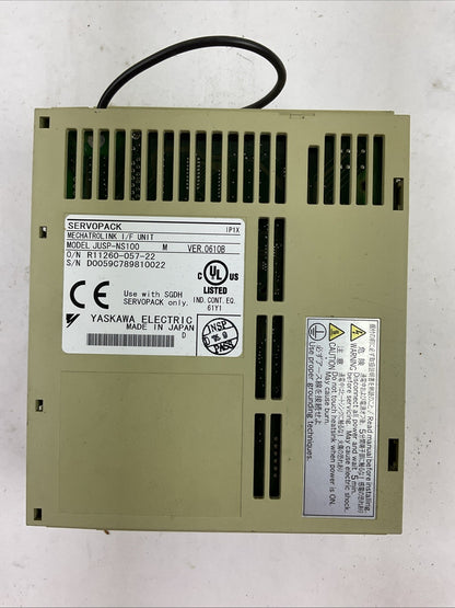 YASKAWA SGDH-01AE SERVOPACK OUTPUT 3PH 0-230VAC 0.91A 0.1kW JUSP-NS100