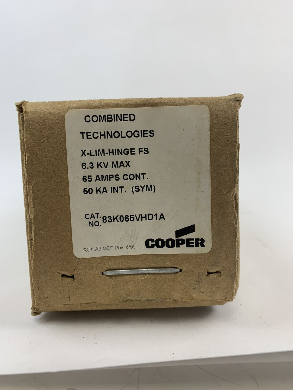 COOPER / COMBINED TECHNOLOGIES 83K065VHD1A X-LIMITER BACKUP FUSE / 8.3kV / 65A