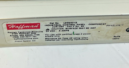 HOFFMAN LED24V15 INDUSTRIAL CONTROL PANEL/ENCLOSURE LIGHT 24VDC