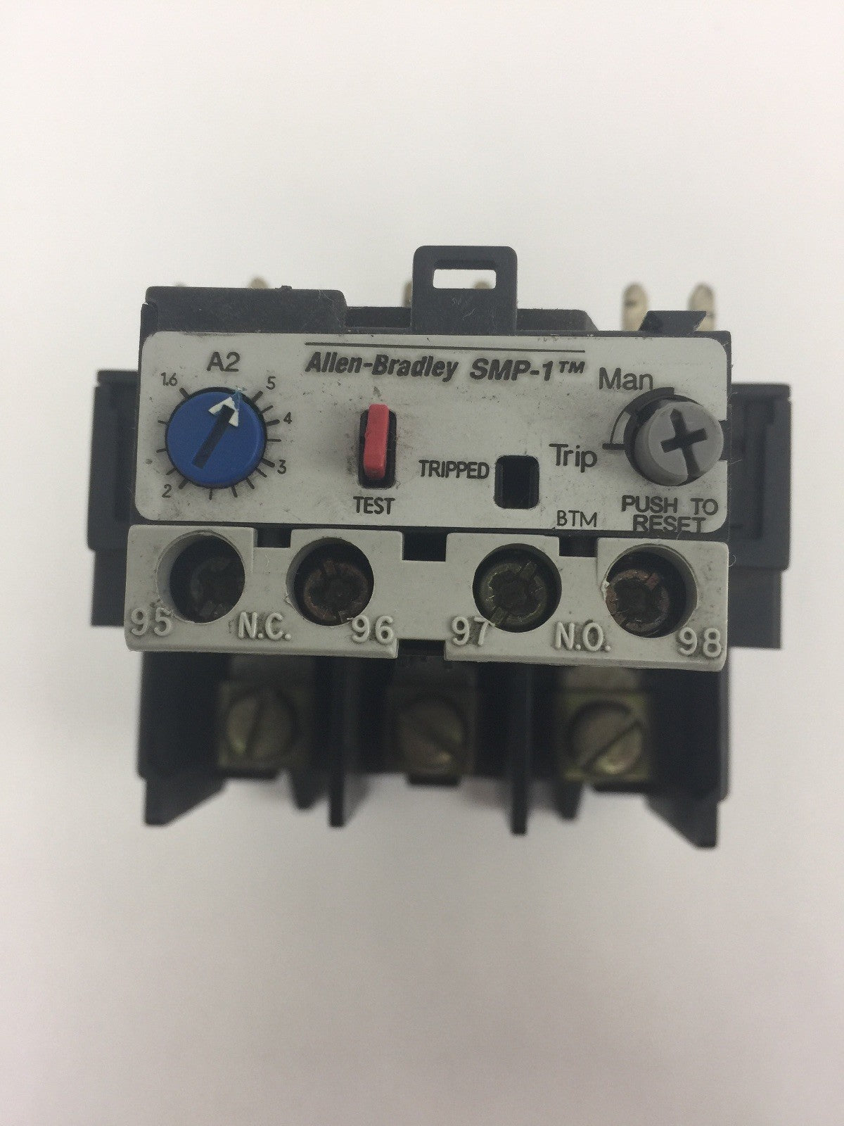ALLEN BRADELY 592-A2EA OVERLOAD RELAY SER A CURRENT RANGE 1.6-5.0A TRIP CLASS 20