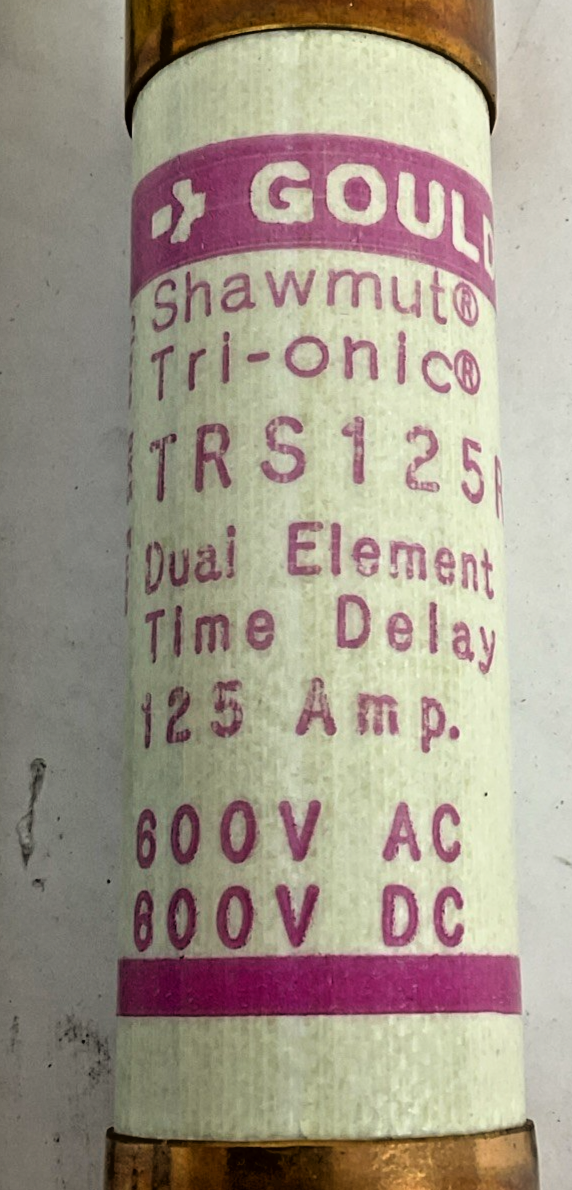 FERRAZ SHAWMUT GOULD TRS125R FUSE 125A 600V RK5