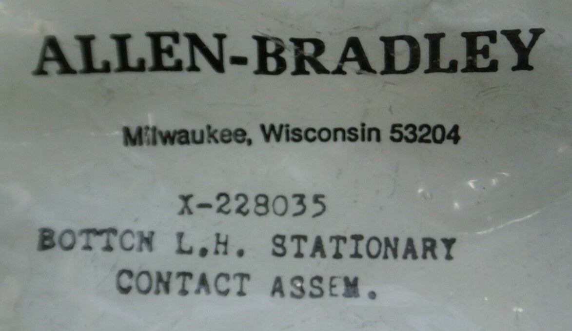 LOT of 5 / ALLEN-BRADLEY X-228035 STATIONARY CONTACT ASSEMBLY / NEW SURPLUS