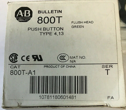 ALLEN BRADLEY 800T-A1 SER.T PUSH BUTTON