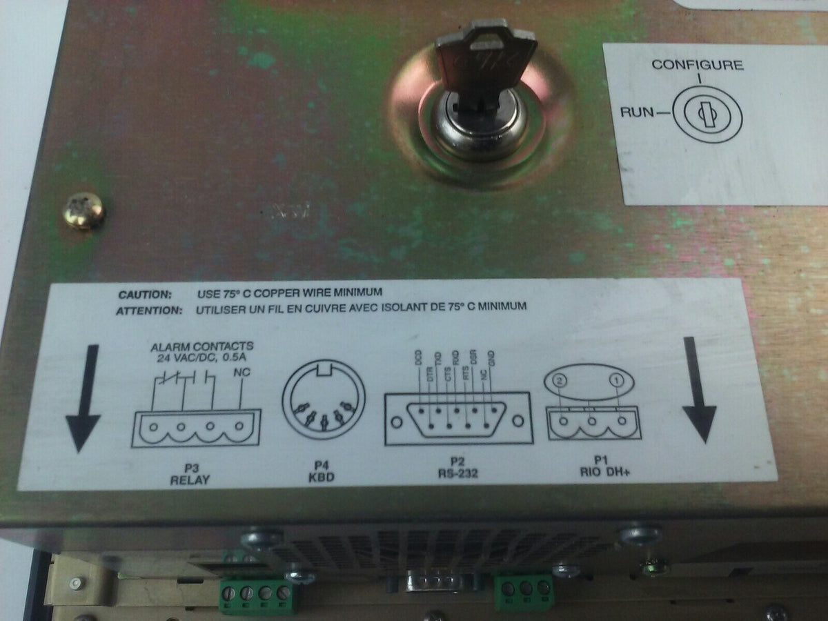 ALLEN BRADLEY 2711E-T10C6 SER. C REV. A  PANELVIEW 1000E TERMINAL FRN 5.13 W/KEY