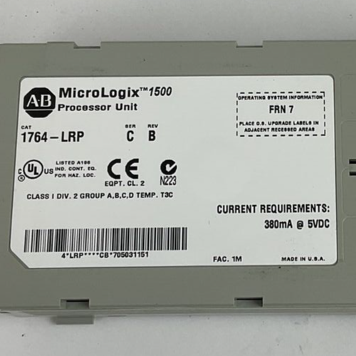 ALLEN BRADLEY 1764-28BXB BASE SER.B REV.A UNIT 1764-LRP PROCES. UNIT SER.C REV.B