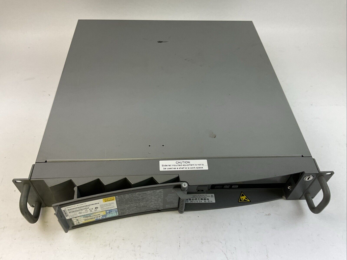 SIEMENS SIMATIC IPC647C 6AG4112-1GK21-0EX3 WORKSTATION 110/230VAC 500GB HDD SATA