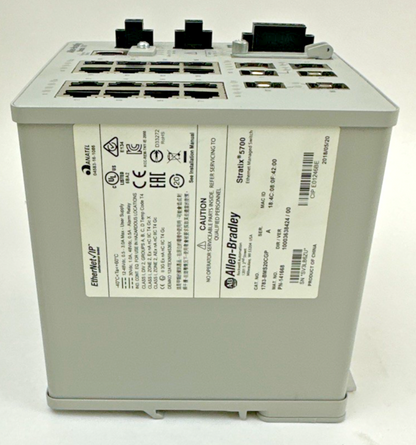 ALLEN BRADLEY 1783-BMS20CGP ETHERNET MANAGED SWITCH SER.A DIR/VER:10003638424/00