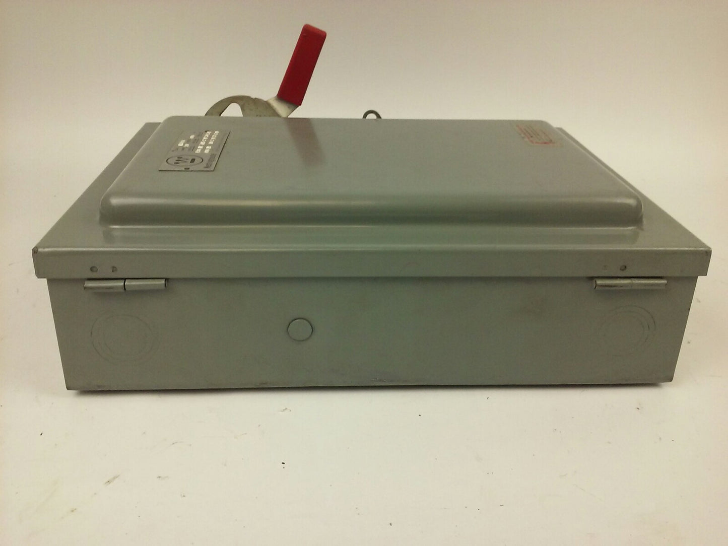 WESTINGHOUSE HF461 SAFETY SWITCH, 30A, 600V, 4P FUSIBLE, 25 H.P., NEW